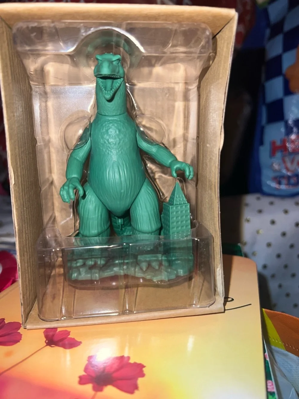 Godzilla Green Plastic Reaction Figure - Collectible Reptile Toy